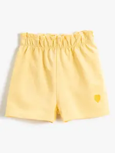 Koton High-Rise Regular Fit Cotton Shorts