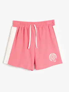 Koton Girls Mid Rise Pure Cotton Shorts