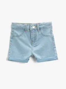 Koton Girls Mid-Rise Denim Shorts