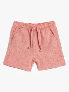 Koton Boys Mid Rise Linen Cotton Shorts