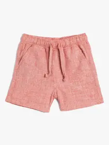 Koton Infant Boys Mid-Rise Linen Cotton Shorts