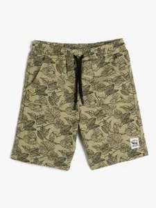Koton Boys Camouflage Printed High-Rise Shorts
