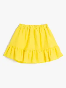 Koton Girls Knee-Length Tiered A-Line Skirt