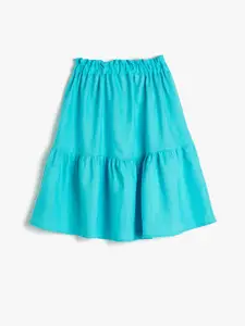 Koton Girls Tiered Midi A-Line Skirt