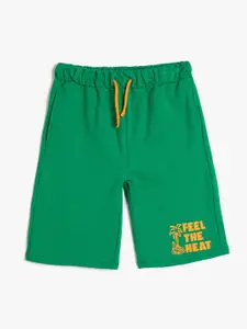 Koton Boys Solid Mid-Rise Shorts