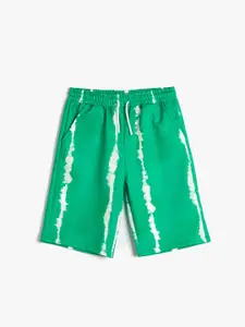 Koton Boys Striped Mid-Rise Shorts