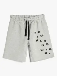 Koton Boys Printed Mid-Rise Regular Shorts