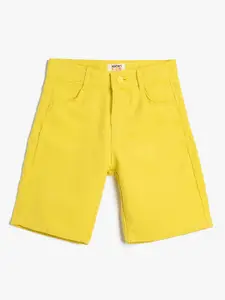 Koton Boys Mid-Rise Pure Cotton Shorts