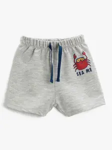 Koton Infant Boys Printed High-Rise Pure Cotton Shorts
