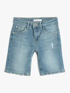 Koton Boys Mid Rise Regular Fit Denim Shorts
