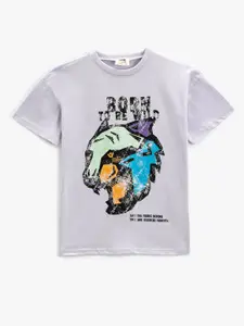 Koton Boys Graphic Printed Cotton T-shirt
