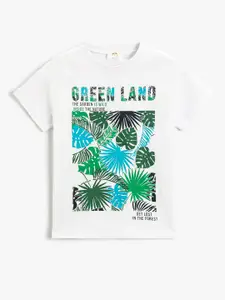 Koton Boys Tropical Printed Pure Cotton T-shirt