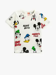 Koton Boys Mickey & Friends Printed Pure Cotton T-shirt