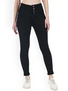 MM-21 Women Black Jean Skinny Fit High-Rise Stretchable Jeans