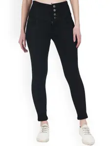 MM-21 Women Skinny Fit High-Rise Clean Look  Stretchable Jeans