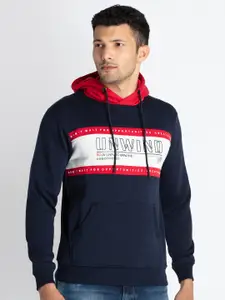 Status Quo Typography Printed Hooded Cotton Sweatshirts