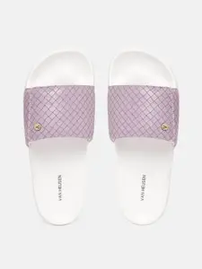 Van Heusen Woman Basket Weave Textured Sliders