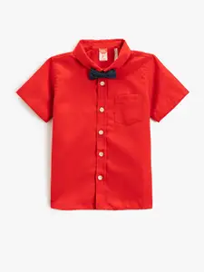 Koton Infant Boys Spread Collar Opaque Casual Shirt