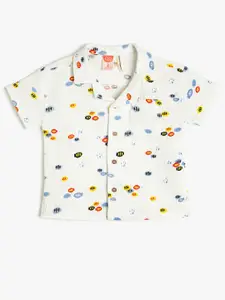 Koton Infant Boys Conversational Printed Casual Shirt