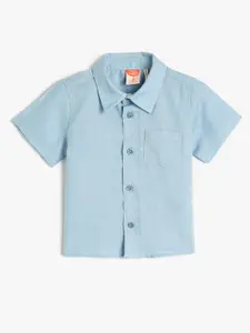 Koton Boys Spread Collar Opaque Pocket Casual Shirt