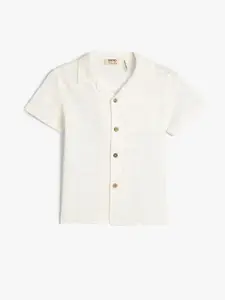 Koton Boys Regular Fit Pure Cotton Casual Shirt