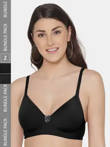 Tweens Pack Of 2 Full Coverage Lightly Padded T-shirt Bras With All Day Comfort