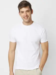 VASTRADO Round Neck Cotton Relaxed Fit Casual T-Shirt