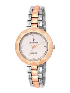 Imperious- The Royal Way Women Embellished Dial Analogue Watch IMP-White 124