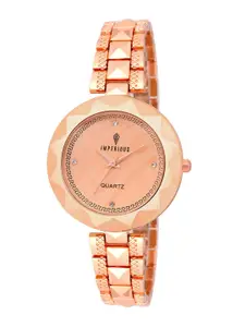 Imperious- The Royal Way Women Embellished Dial Analogue Watch IMP-Gold 124