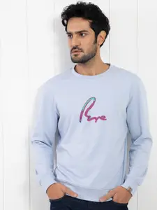 RARE RABBIT Men Toon Typography Printed Sweatshirt