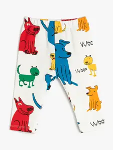 Koton Infants Boys Conversational Printed Mid-Rise Track Pants