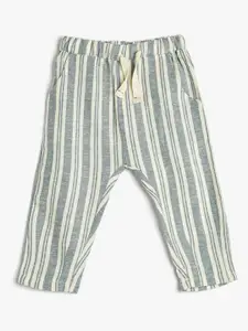 Koton Boys Mid-Rise Striped Trousers