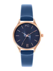 French Connection Women Dial & Leather Straps Analogue Watch FCN00081F