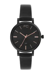 French Connection Women Dial & Leather Straps Analogue Watch FCN00071F