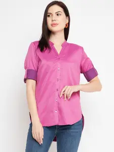 BAESD Classic Mandarin Collar Casual Shirt
