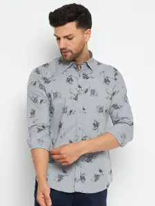 Duke Slim Fit Floral Printed Cotton Casual Shirt