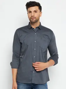 Duke Slim Fit Spread Collar Cotton Casual Shirt