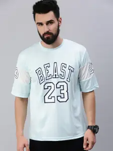 Rodzen Typography Printed Round Neck Regular Fit T-shirt