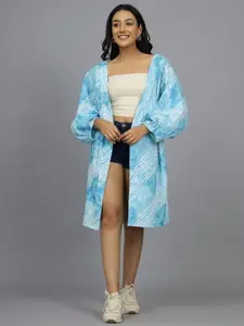 HANDICRAFT PALACE Striped Open Front Longline Shrug