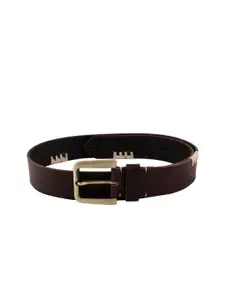 The Roadster Lifestyle Co. Men Wide Textured Leather Belt