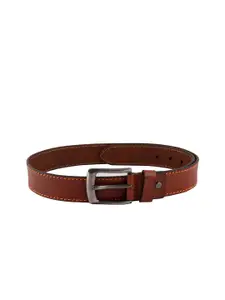 The Roadster Lifestyle Co. Men Wide Textured Leather Belt