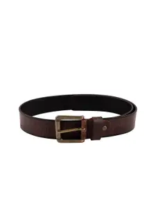 The Roadster Lifestyle Co. Men Wide Textured Leather Belt