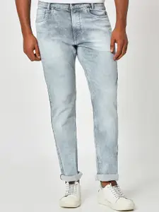 Mufti Men Straight Fit Heavy Fade Stretchable Jeans
