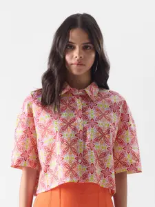 The Souled Store Floral Printed Pure Cotton Casual Shirt