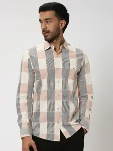 Mufti Buffalo Checked Slim Fit Pure Cotton Casual Shirt