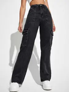 Next One Smart Wide Leg High-Rise Clean Look Cotton Stretchable Jeans