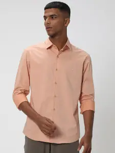 Mufti Slim Fit Spread Collar Long Sleeve Casual Shirt