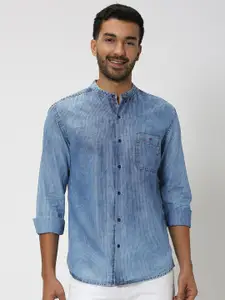 Mufti Faded Slim Fit Cotton Casual Shirt