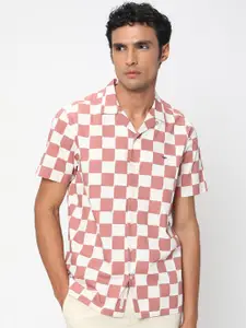 Mufti Checked Slim Fit Pure Cotton Casual Shirt
