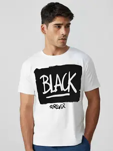 Elibolz Typography Printed Round Neck Cotton T-shirt